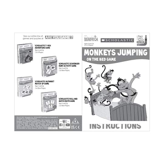 Scholastic Monkeys Jumping on the Bed Game
